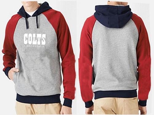 NFL Men's Nike Indianapolis Colts English Version Pullover Hoodie - Grey/Red